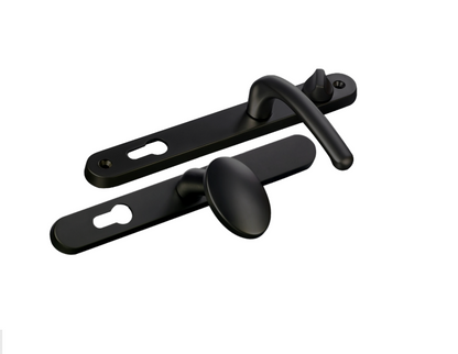 FAB & FIX Balmoral Sprung Lever/Moveable Pad Multipoint Door Handles 92mm & 62mm PZ 211mm Fixings With Snib
