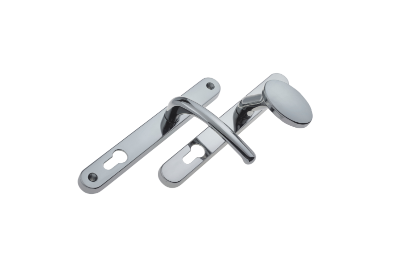 FAB & FIX Balmoral Sprung Lever/Moveable Pad Multipoint Door Handles 92mm PZ 211mm Fixings