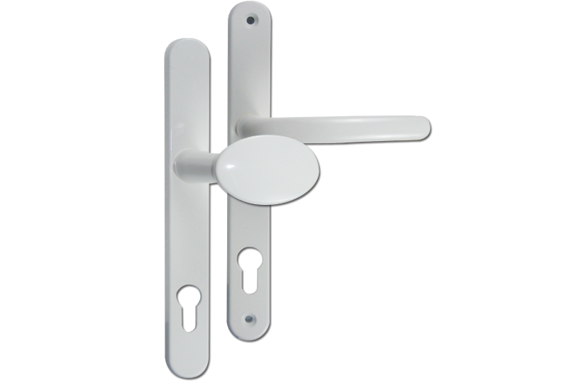 FAB & FIX Balmoral Sprung Lever/Moveable Pad Multipoint Door Handles 92mm PZ 211mm Fixings