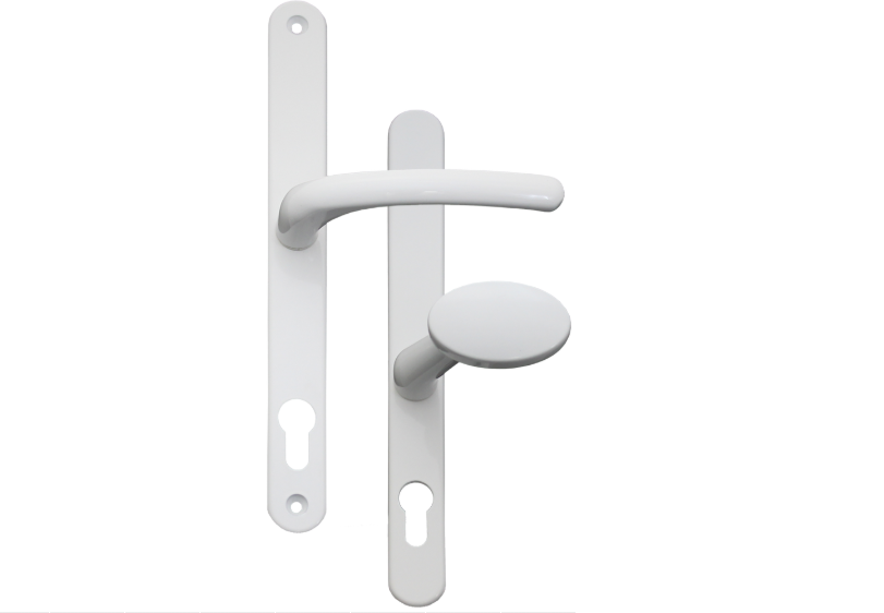 FAB & FIX Blenheim Unsprung Lever/Moveable Pad Multipoint Door Handles 92mm & 62mm PZ 240mm Fixings