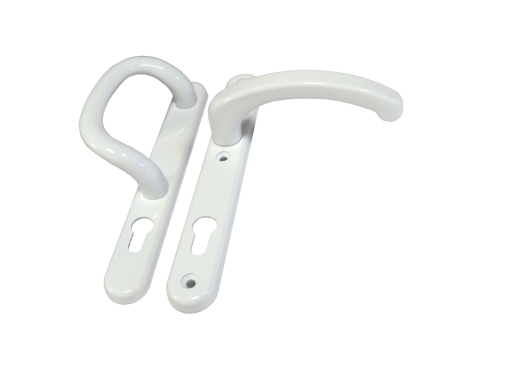 FAB & FIX Kensington Unsprung Lever/Pull Multipoint Door Handles 92mm PZ 215mm Fixings