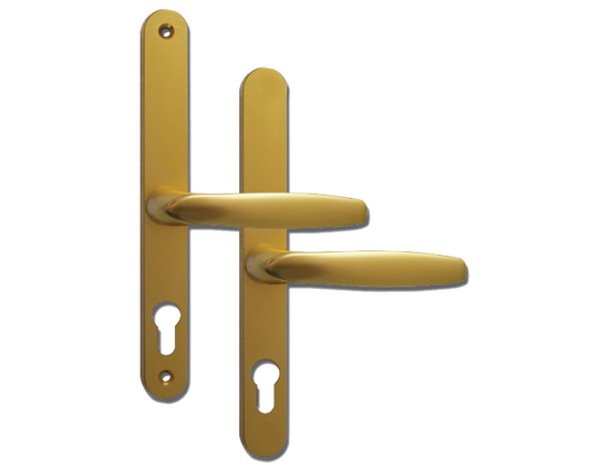 FULLEX Sprung Lever/Lever Multipoint Door Handles 68mm PZ 215mm Fixings No Snib