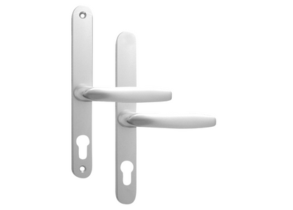 FULLEX Sprung Lever/Lever Multipoint Door Handles 68mm PZ 215mm Fixings No Snib