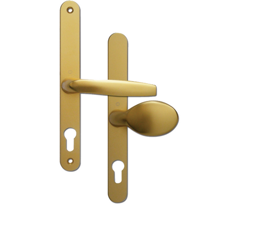 FULLEX Unsprung Lever/Moveable Pad Multipoint Door Handles 68mm PZ 215mm Fixings No Snib