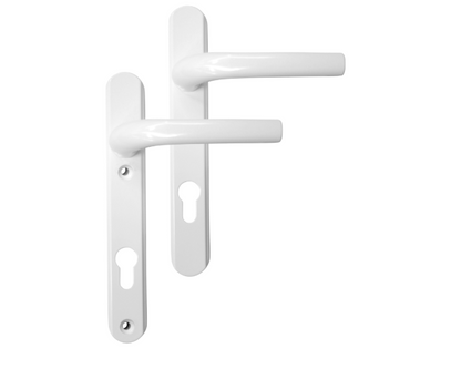 GREENTEQ Alpha Unsprung Lever/Lever Multipoint Door Handles 92mm PZ 220mm Backplate 122mm Fixings