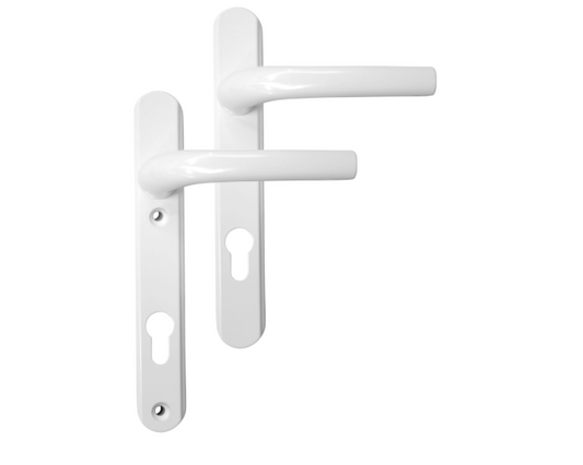 GREENTEQ Alpha Unsprung Lever/Lever Multipoint Door Handles 92mm PZ 220mm Backplate 122mm Fixings