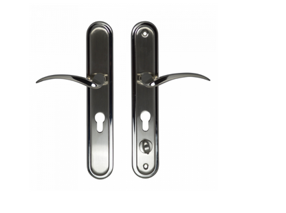 HOOPLY 2018T Sprung Lever/Lever Multipoint Door Handles 68mm PZ 232mm Fixings With Snib
