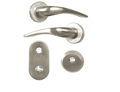 HOOPLY FT09 Sprung Lever/Lever Multipoint Door Handles With Snib