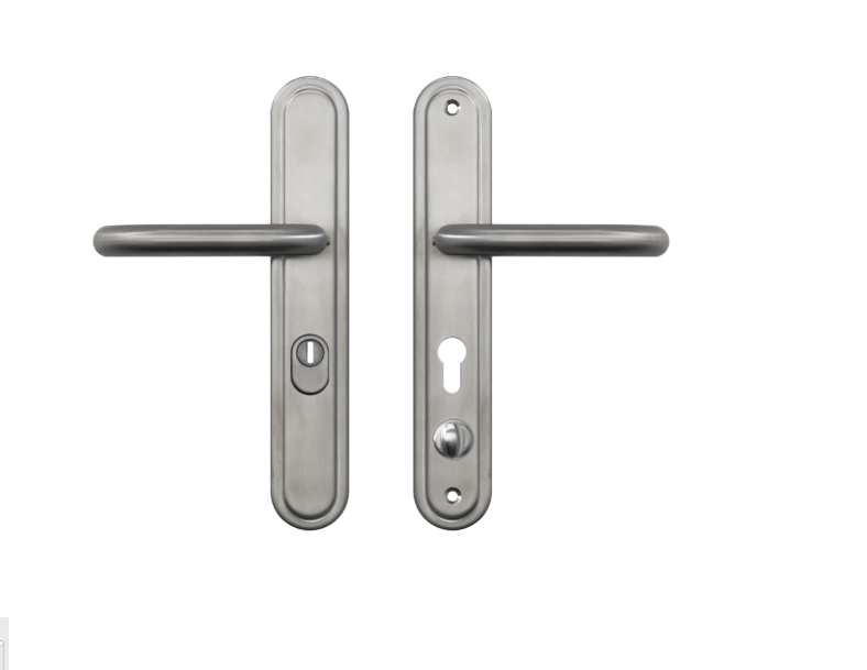 HOOPLY Security Container 918902 Sprung Lever/Lever Multipoint Door Handles 68mm PZ 234mm Fixings With Snib