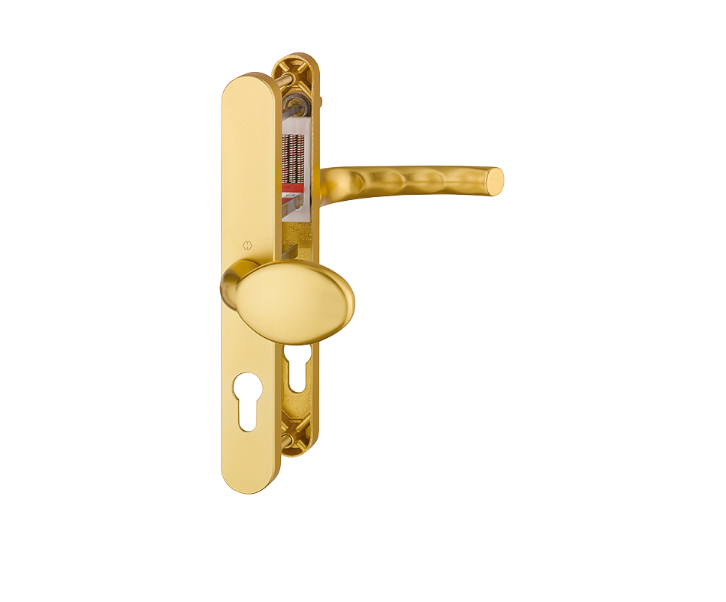 HOPPE 76G/3633N/3623N/1710 Sprung Lever/Moveable Pad Multipoint Door Handles 92mm & 62mm PZ 215mm Fixings