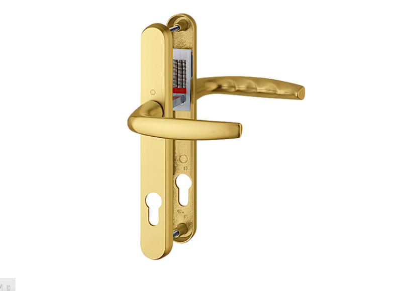 HOPPE Atlanta 1530/3830N Sprung Lever/Lever Multipoint Door Handles 92mm PZ 215mm Fixings