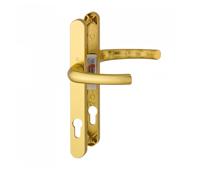 HOPPE Atlanta 1710/3633N Sprung Lever/Lever Multipoint Door Handles 92mm PZ 215mm Fixings