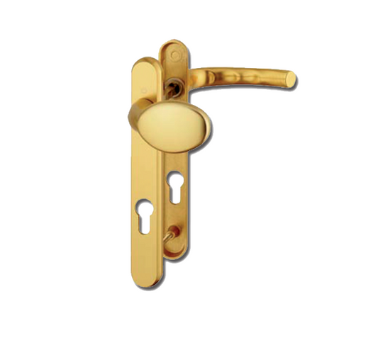 HOPPE Atlanta 77G/3831N/1710 Unsprung Lever/Moveable Pad Multipoint Door Handles 92mm PZ 122mm Fixings