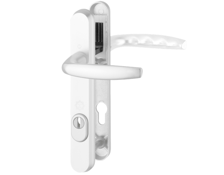 HOPPE Atlanta TS007 2 Star Sprung PAS24 Lever/Lever Multipoint Door Handles 92mm PZ 122mm Fixings To Suit 70mm Doors