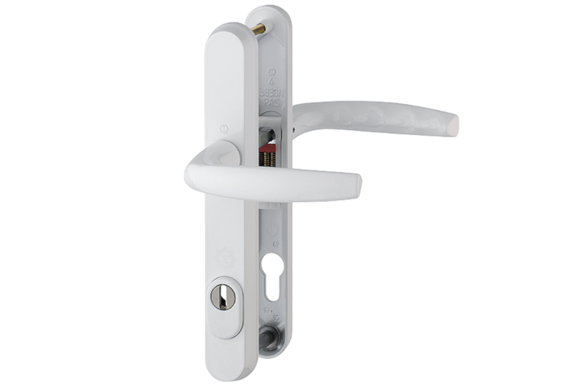 HOPPE Atlanta TS007 2 Star Sprung PAS24 Lever/Lever Multipoint Door Handles 92mm PZ 215mm Fixings To Suit 70mm Doors
