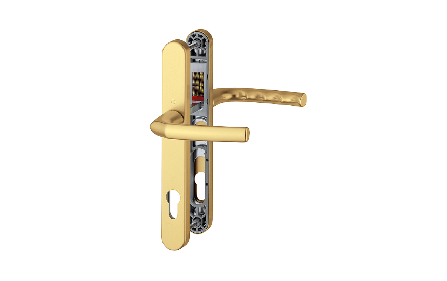 HOPPE Birmingham 1117/3810N Sprung Lever/Lever Multipoint Door Handles 92mm PZ 215mm Fixings
