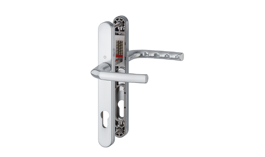 HOPPE Birmingham 1117/3810N Sprung Lever/Lever Multipoint Door Handles 92mm PZ 215mm Fixings