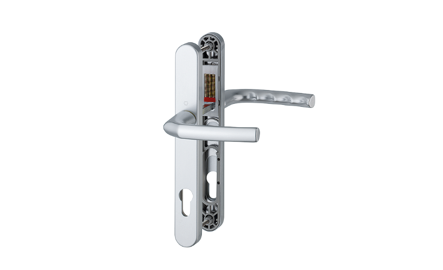 HOPPE Birmingham 1117/3810N Sprung Lever/Lever Multipoint Door Handles 92mm PZ 215mm Fixings