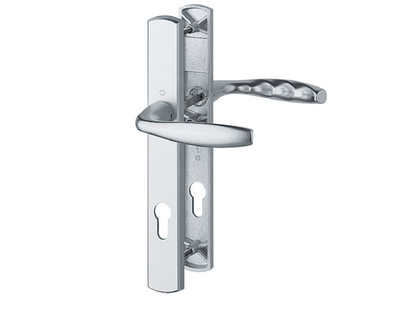 HOPPE New York 1810/3816N Unsprung Lever/Lever Multipoint Door Handles 92mm PZ 91.5mm & 122.5mm Fixings