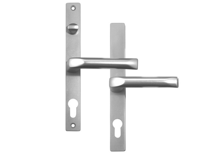 HOPPE Sprung Lever/Lever Multipoint Door Handles 68mm PZ 215mm Fixings With Snib