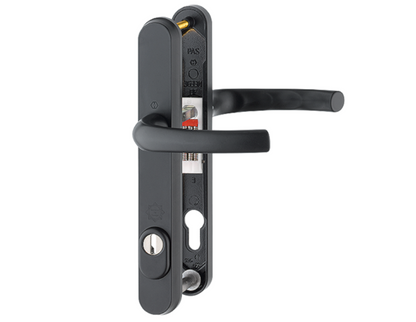 HOPPE Tokyo TS007 2 Star Sprung PAS24 Lever/Lever Multipoint Door Handles 92mm PZ 215mm Fixings To Suit 70mm Doors