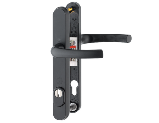 HOPPE Tokyo TS007 2 Star Sprung PAS24 Lever/Lever Multipoint Door Handles 92mm PZ 215mm Fixings To Suit 70mm Doors