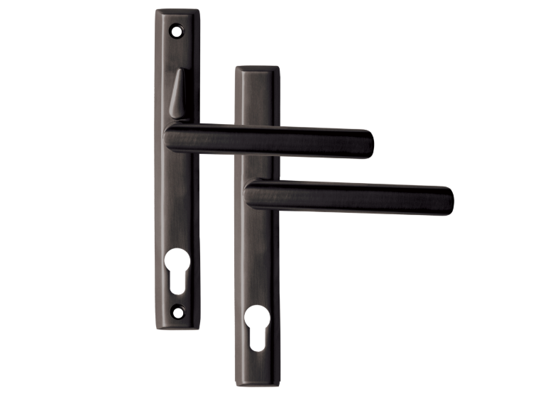 LOXTA Stealth Double Locking Unsprung Lever/Lever Multipoint Door Handles 92mm PZ 211mm Fixings With Snib