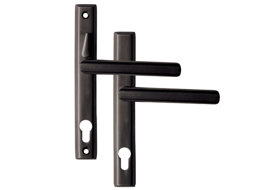 LOXTA Stealth Double Locking Unsprung Lever/Lever Multipoint Door Handles 92mm PZ 211mm Fixings With Snib
