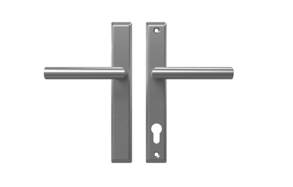 LOXTA Stealth Double Locking Unsprung Lever/Lever Multipoint Door Handles 92mm PZ 211mm Fixings With Snib