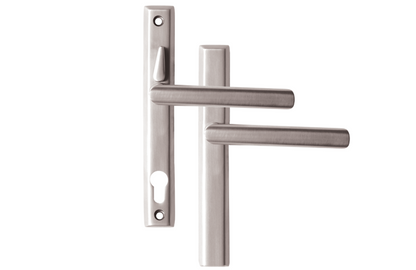 LOXTA Stealth Double Locking Unsprung Lever/Lever Multipoint Door Handles 92mm PZ 211mm Fixings With Snib