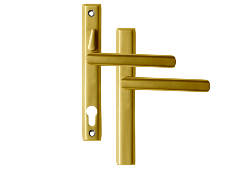 LOXTA Stealth Double Locking Unsprung Lever/Lever Multipoint Door Handles 92mm PZ 211mm Fixings With Snib