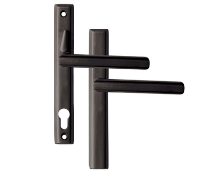 LOXTA Stealth Double Locking Unsprung Lever/Lever Multipoint Door Handles 92mm PZ 211mm Fixings With Snib