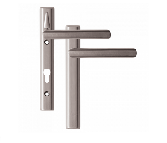 LOXTA Stealth Unsprung Lever/Lever Multipoint Door Handles 92mm PZ 122mm Fixings With Snib