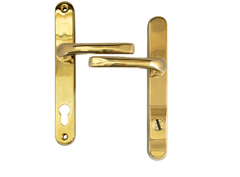 MILA Kite Secure TS007 2 Star Sprung PAS24 Lever/Lever Multipoint Door Handles 92mm PZ 211mm Fixings