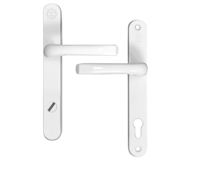 MILA Kite Secure TS007 2 Star Sprung PAS24 Lever/Lever Multipoint Door Handles 92mm PZ 211mm Fixings