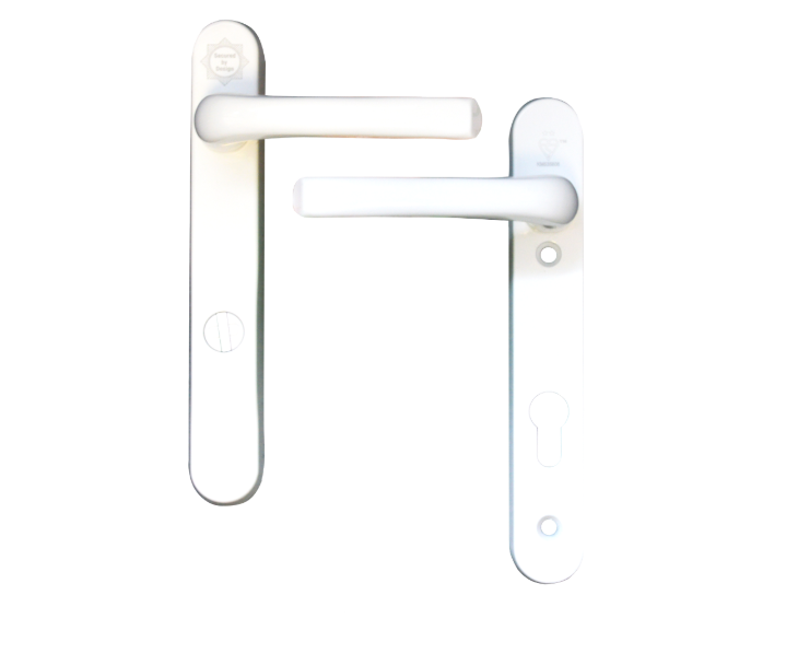 MILA Kite Secure TS007 2 Star Unsprung PAS24 Lever/Lever Multipoint Door Handles 92mm PZ 122mm Fixings