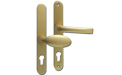 MILA Prolinea Sprung Lever/Moveable Pad Multipoint Door Handles 92mm & 62mm PZ 240mm Backplate 211mm Fixings