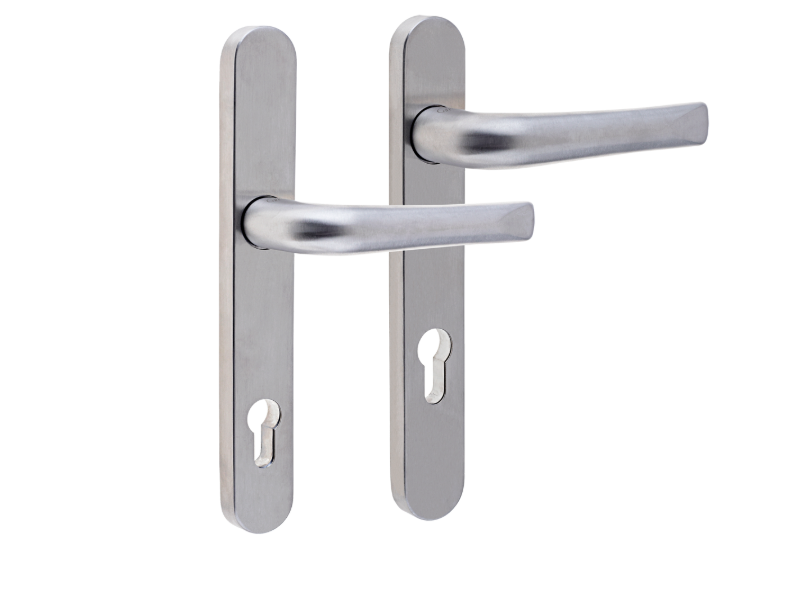 MILA Supa Unsprung Lever/Lever Multipoint Door Handles 92mm & 62mm PZ 240mm Backplate 210mm Fixings