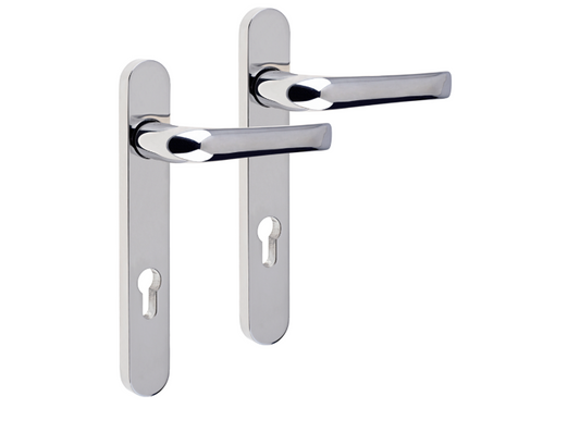 MILA Supa Unsprung Lever/Lever Multipoint Door Handles 92mm PZ 220mm Backplate 122mm Fixings