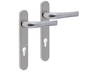 MILA Supa Unsprung Lever/Lever Multipoint Door Handles 92mm PZ 220mm Backplate 122mm Fixings