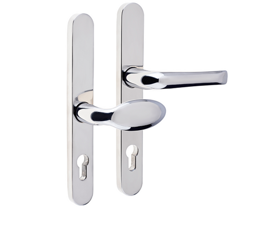 MILA Supa Unsprung Lever/Moveable Pad Multipoint Door Handles 92mm & 62mm PZ 240mm Backplate 210mm Fixings