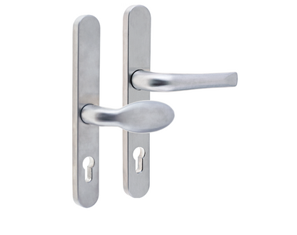 MILA Supa Unsprung Lever/Moveable Pad Multipoint Door Handles 92mm & 62mm PZ 240mm Backplate 210mm Fixings