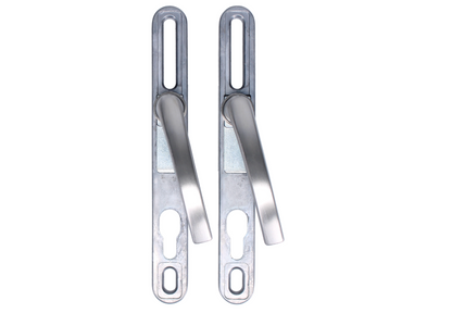 WINLOCK Universal Repair Handle Frame Set Sprung Adjustable Lever/Lever Multipoint Door Handles 62mm to 92mm PZ 160mm to 220mm Fixings