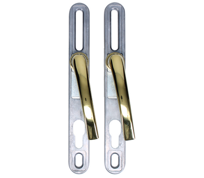 WINLOCK Universal Repair Handle Frame Set Sprung Adjustable Lever/Lever Multipoint Door Handles 62mm to 92mm PZ 160mm to 220mm Fixings