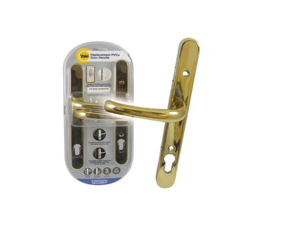 YALE Retro Sprung Lever/Lever Multipoint Door Handles 92mm PZ Adjustable Fixings