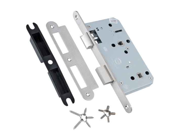 BRITON 5730 DIN Standard Fire Rated Bathroom Lock Case 60mm Backset