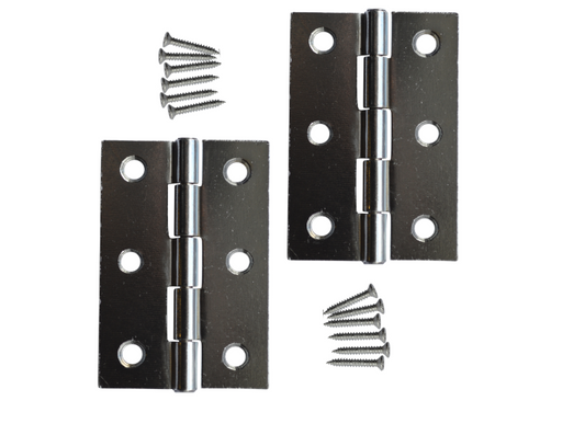 ASEC 75mm Button Tip Butt Hinges