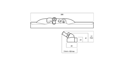 CYL4 Lockable Window Chain Winder