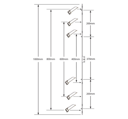 Retro Fit Espag Rod Inline Offset - Cut To Size