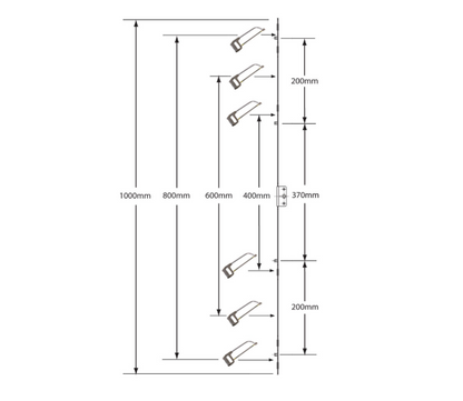 Adaptable Window Espag Rod - 13mm Faceplate
